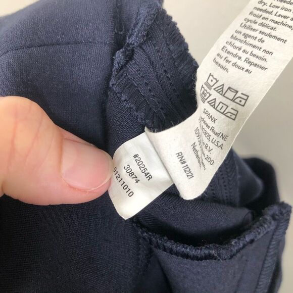 SPANX The Perfect Pant Slim Straight Leg Compression Navy Blue Medium - Picture 8 of 8